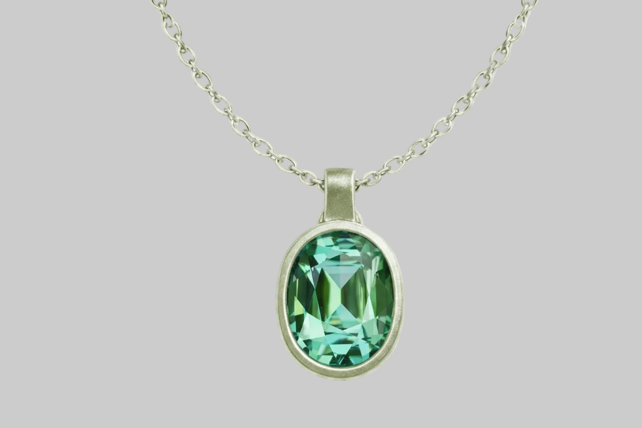 Chroma Green Tourmaline Pendant