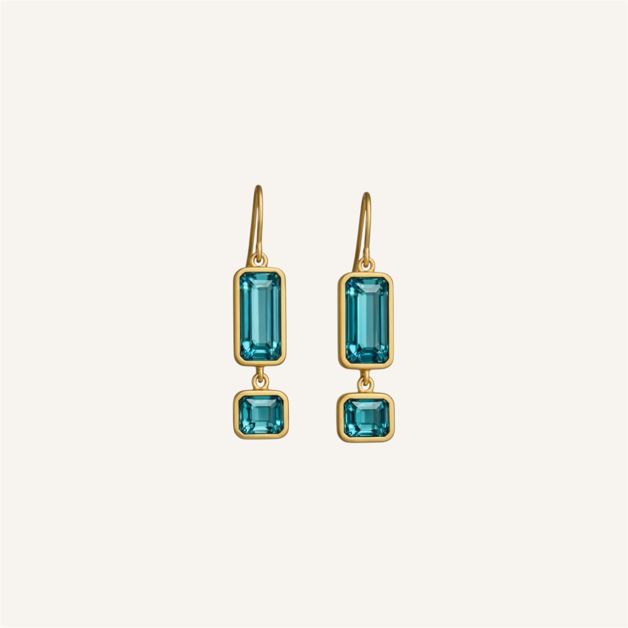 Blue Tourmaline Earrings