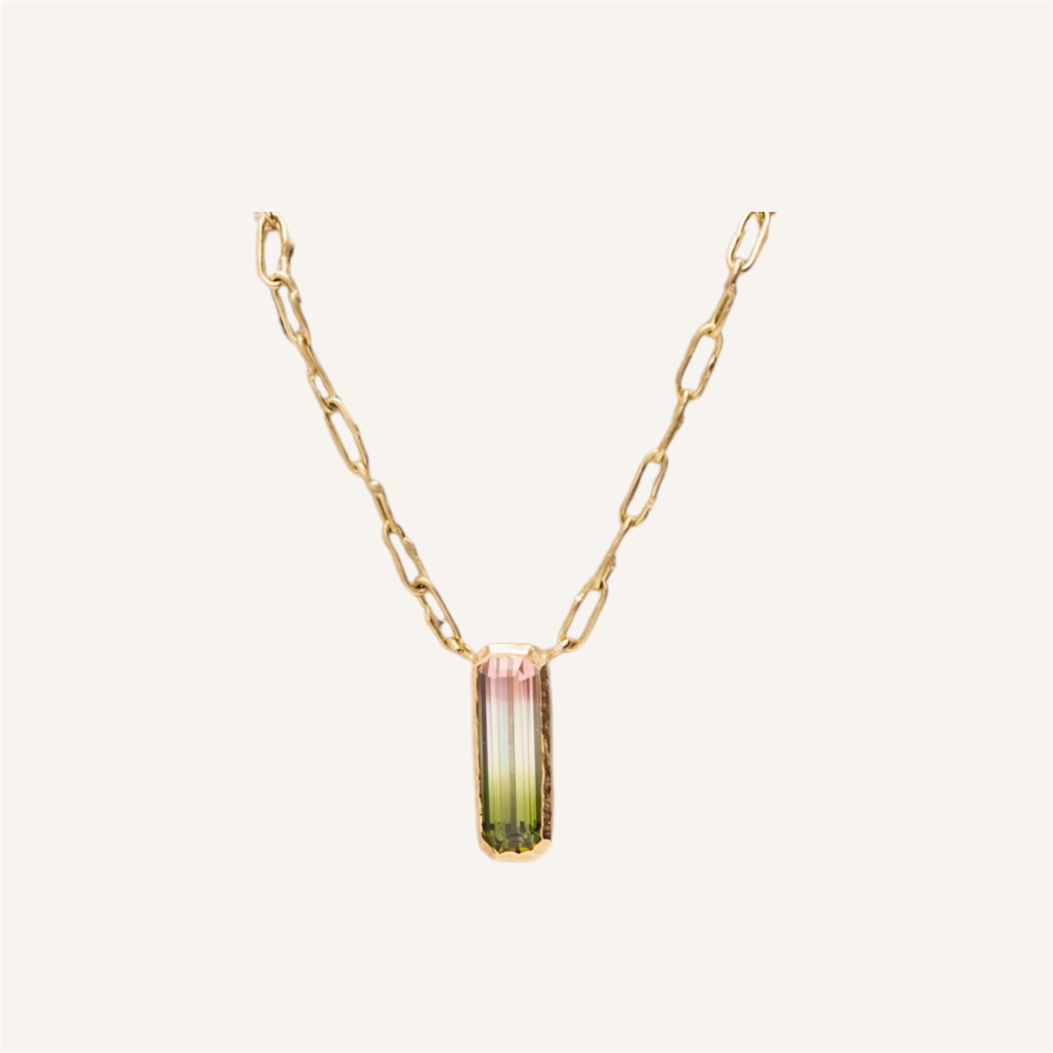 Watermelon Tourmaline Pendant