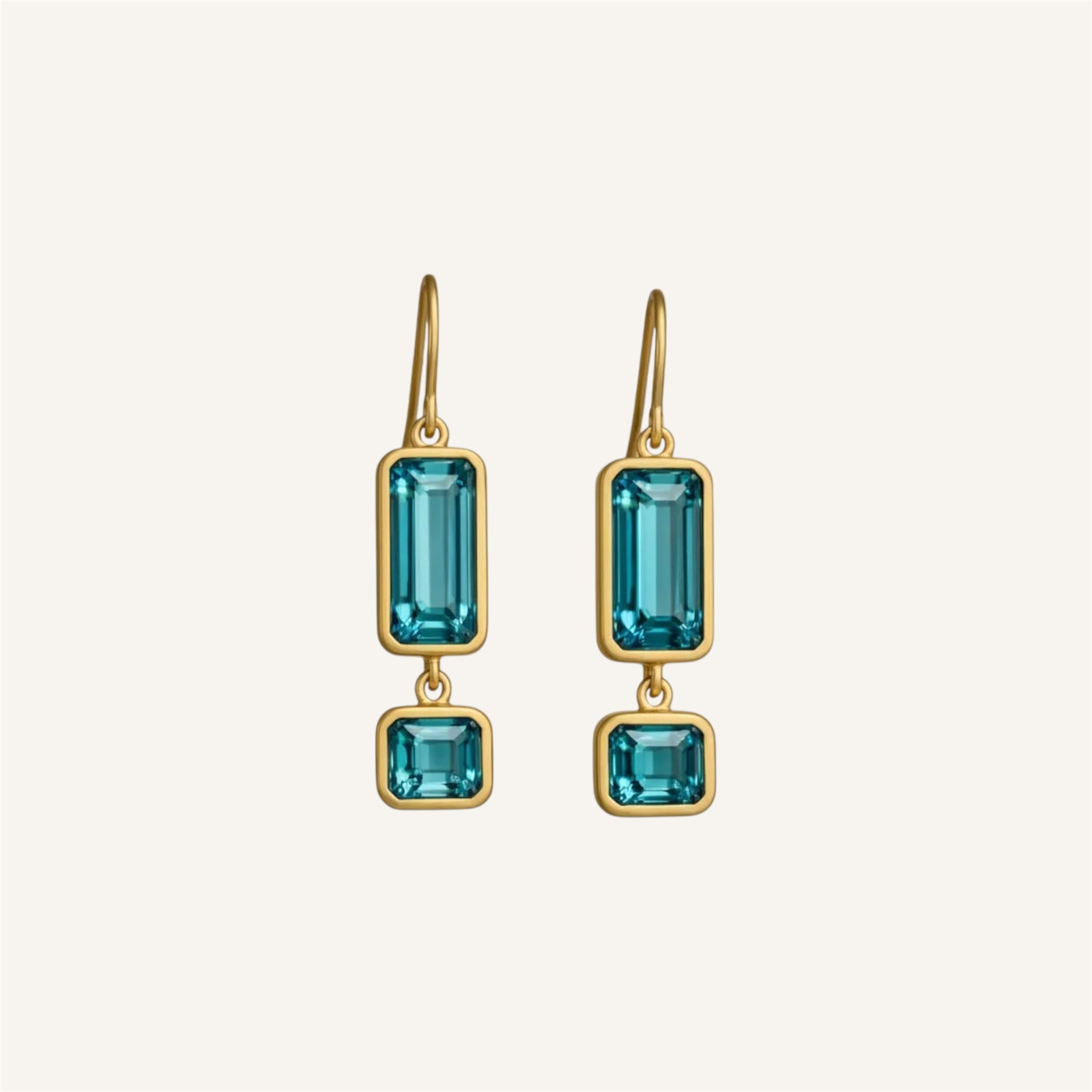Blue Tourmaline Earrings